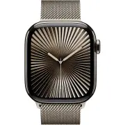 Apple Watch Series 10 42mm Natural Titanium Case GPS + Cellular Sport Loop (Milanese)