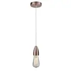 Innovations Fairchild Bare Bulb Mini Pendant, AC/WH - 100AC-10W-4AC
