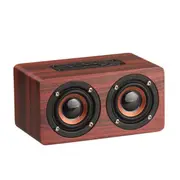 1200 Mah Retro Portable Bluetooth Speaker Desktop Plug-in FM Subwoofer-Red