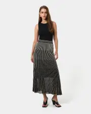 Lucy Pleat Knit Midi Skirt