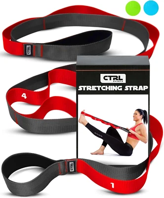 Stretching Strap Loops, Non-Elastic Yoga Strap Therapy, Exercise & Flexibility