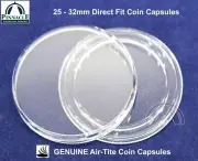 25 Airtite Coin Capsule 32mm - 1oz Gold Eagle 1oz US Platinum 1oz Gold Panda