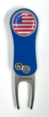 Pitchfix Hybrid 2.0 Blue Divot Tool - USA