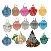 Mesh Net Turtle Bag String Shopping Bag Reusable Storage Handbag Totes