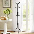 Multi Hook Metal Coat Hat Rack Tree Stand Clothes Bag Hanger Organizer 4665