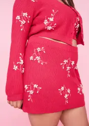 [Sugar Thrillz] Plus Blossomed Mind Mini Skirt