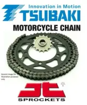 Tsubaki Omega O-Ring Chain & JT Sprockets for Suzuki GT750 A,B 76-77