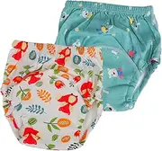 WRITWAA Leak Proof Diaper Pants Baby Training Underwear Reusable Washable Soft Cotton Infant Potty Training Pants Size l Random Style