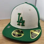 Los Angeles Dodgers Hat Cap, St. Patrick's Day, New Era 5950, Low Profile, 6 7/8