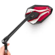 KiWAV Viper II Red Rear Side Mirrors M10 for Kawasaki Z750 Z1000 Vulcan Versys