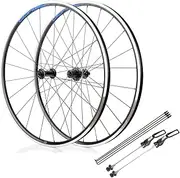 [MirOdo] Road Bike Wheelset 451/650C/700C Aluminum Alloy Dual Wall Rims 20/24 Holes Rim Brakes Quick Release 100/130mm Front Rear Wheels for HG Freehub 8-12 Speed Cassette