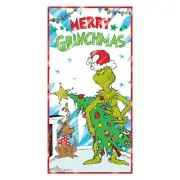 Merry Grinchmas Grinch Plastic Door Poster Christmas Party Decoration