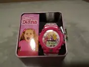 Love Diana Pink Digital Watch Lightup Girls + Tin — Pretty Neat ! ~NEW