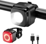Bike Light Set, IPX5 Waterproof Front Bicycle Lamp Rear Light Bicycle Light Set,
