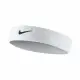 【NIKE 耐吉】髮帶 Swoosh HeadBand 運動 男女款 頭帶 毛巾布 吸汗 戶外 網球 休閒穿搭 白 黑(NNN0710-1OS)