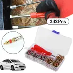 TIRE REPAIR TOOL SET VALVE CORE REMOVER WITH 240PCS TIRE TYR