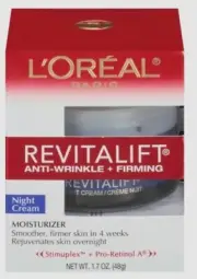 L'Oreal Skin Expertise RevitaLift Complete Night Cream Moisturizer - 1.7 oz.