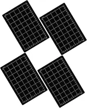 ADOCARN 4pcs Magnetic Cutting Pad Magnetic Tray for Screws Screwdriver Tool Holder Magnetic Mat for Clippers Cutting Mat for Sewing Magnetic Knife Board Magnet Tool Tray Rubber ≕Iron Black