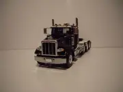 FIRST GEAR 1/50 BLACK TRI-AXLE PETERBILT 367 DAY CAB SAME AS DIECAST MASTERS