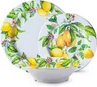 Unbreakable Lemon Tree 12 Piece Melamine Dinnerware Set Service for 4 FREE SHIP