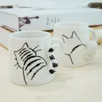 DEARDALI日式卡通立體超可愛的貓咪/狗狗/兔子咖啡杯/牛奶杯/送禮