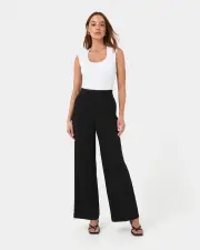Nikki Tailored Elastic Pants Black