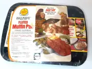 NORDIC WARE MINI BUNDT Cake Pan Fluted Aluminum Muffin Pan VINTAGE NEW Deadstock