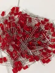 EVERLIGHT T-1-3/4 (5mm) RED LED (100 Pack)
