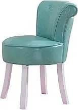 Footstool Dressing Table Makeup Benches Solid Wood Makeup Benches upholstered Lounge Makeup Chair with Fan Back upholstered Baroque Piano Easy to Clean