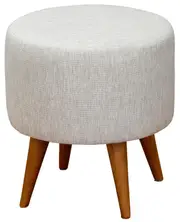 Manhattan Round Ottoman (Light Grey)