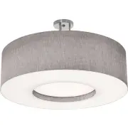 AFX Inc. MCF3044MB-GYSF Montclair Semi-Flush Mount Satin Nickel