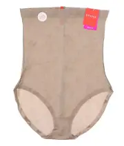 Spanx Pretty Smart High-Waisted Taupe Brief #10049R Size L L73716