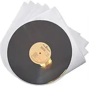 Riville 100 PCS Vinyl Sleeves for 12 Inch Records, Anti-Static, Acid-Free, Black