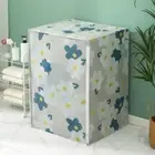 Flower Printed Washing Machine Cover Waterproof Dust Proof Cover Laundry Room