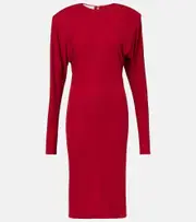 [Stella McCartney] Stella McCartney Crêpe jersey midi dress AU 16 red
