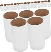 TEHAUX 20pcs Paper Tube Craft Rolls Boys and Girls Art Supplies Unfinished Paper Tubes for Drawing Painting