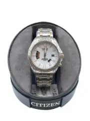 New Citizen Eco-Drive Two Toned Stainless Steel CB0006-51A Wristwatch