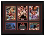 Jurassic Park Trilogy Sam Neil Jeff Goldblum Signed Framed Memorabilia