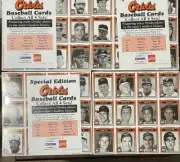 Baltimore Orioles 1991 Coca Cola Crown Gas Baseball Card ALL 4 SETS NEW SEALED!!