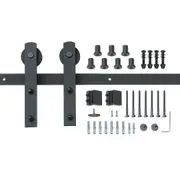 8FT Sliding Barn Door Hardware Kit with Silent Pulleys for Single Door