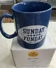 Life is Good Jake's Mug “Sunday Funday”Blue W/ Box NEW 16oz Capacity