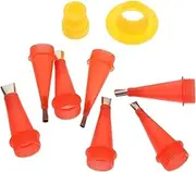 1Set Reusable Caulking Nozzle Tool Kit with Interchangeable Easy Caulking Finisher for Home DIY for Grout Sealer Applicator and Bulk Caulking