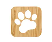Solid wood carving cat claw table lamp hollow creative night lamp