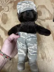 Bear Forces of America US Army Plush Teddy Bear Dark Brown 11"