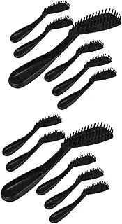 NULYLU 2sets Pp Material Hair Dye Comb Detangler Brush for Hair Styling Professional Salon Tool 6pcs*2