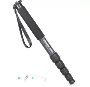 INNOREL 67" Carbon Fiber Camera Monopod Pro 5-Section Heavy Duty Travel Monopod