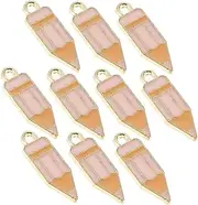 [COMPUKAS] Pencil Shape Charms in Zinc Alloy 10pcs Diy Jewelry Making Charms Keychains Bag Pendants for Crafts