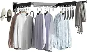 Wall Mounted Drying Rack Windproof Folding Clothes Rack Invisible Cooling Rack Coat Hangers