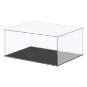 Acrylic Display Case Box Cube Storage Assemble Dustproof Showcase 36x26x15.5cm