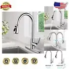 Modern Stainless Steel Kitchen Faucet - Pull Down Sprayer with High Arc Design